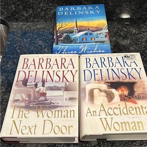 (3) novels by Barbara Delinsky like new condition
